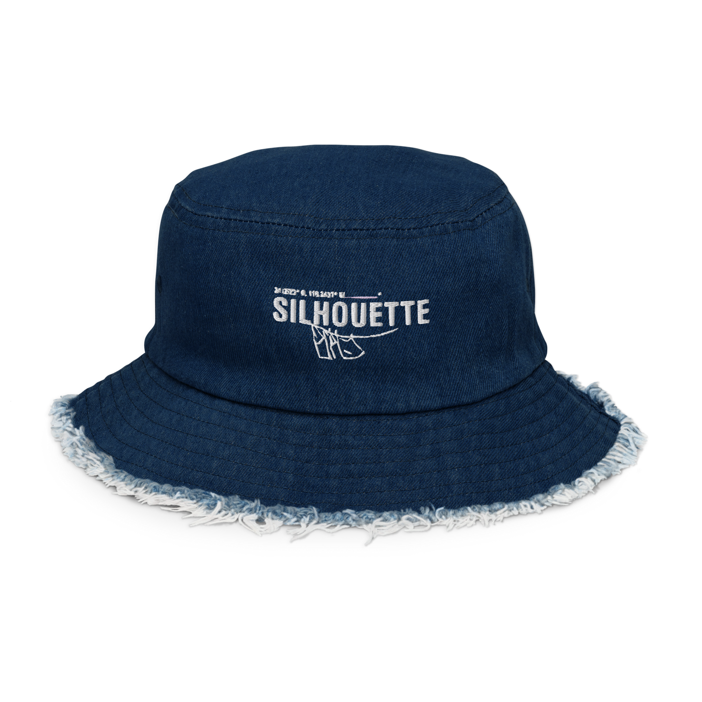 distressed denim bucket hat