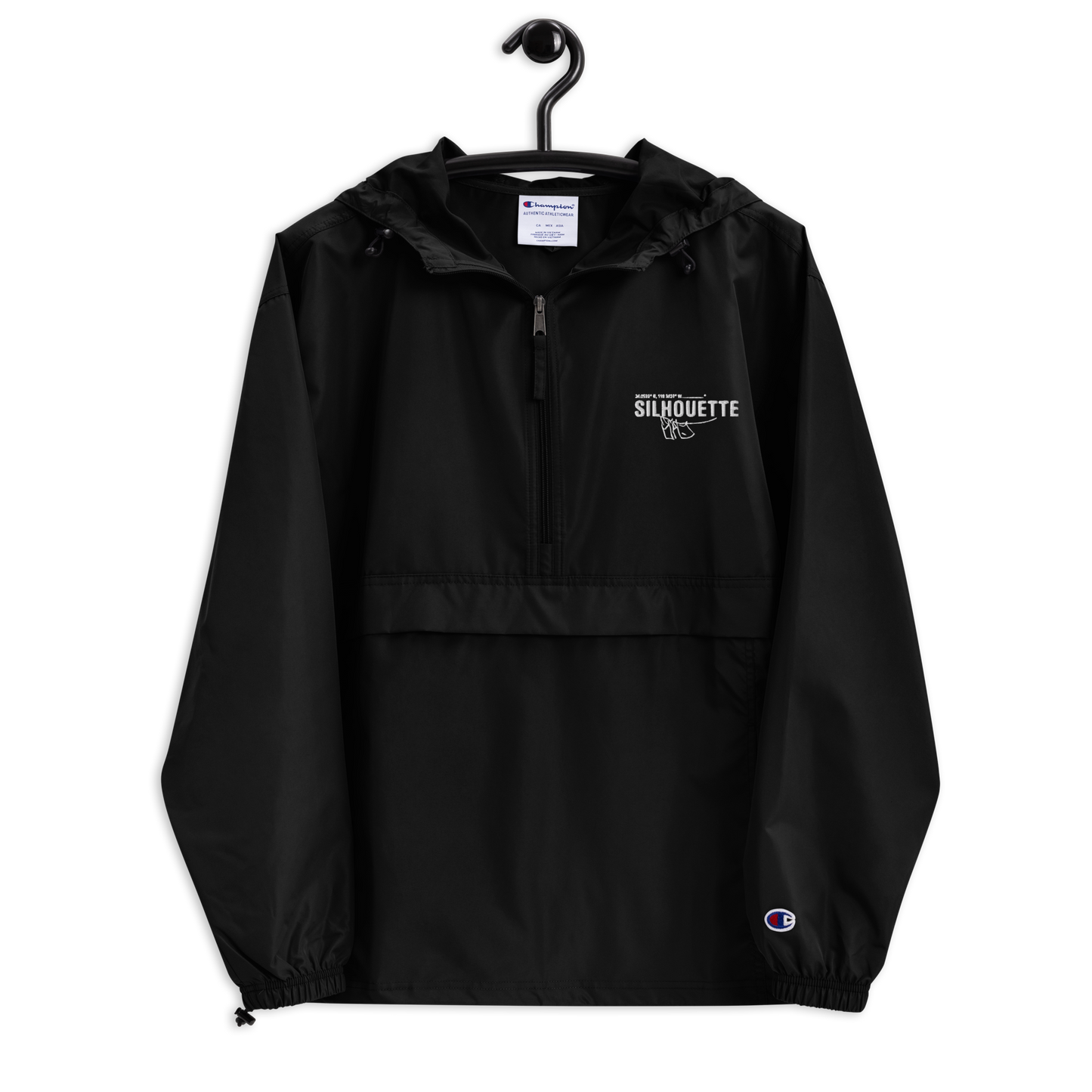 embroidered champion packable jacket