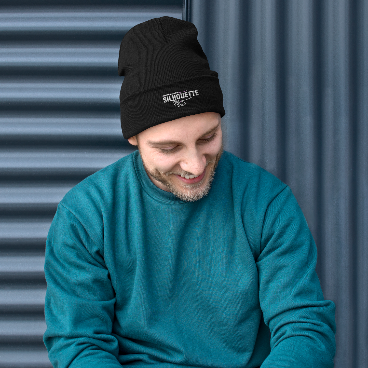 silhouette original embroidered beanie