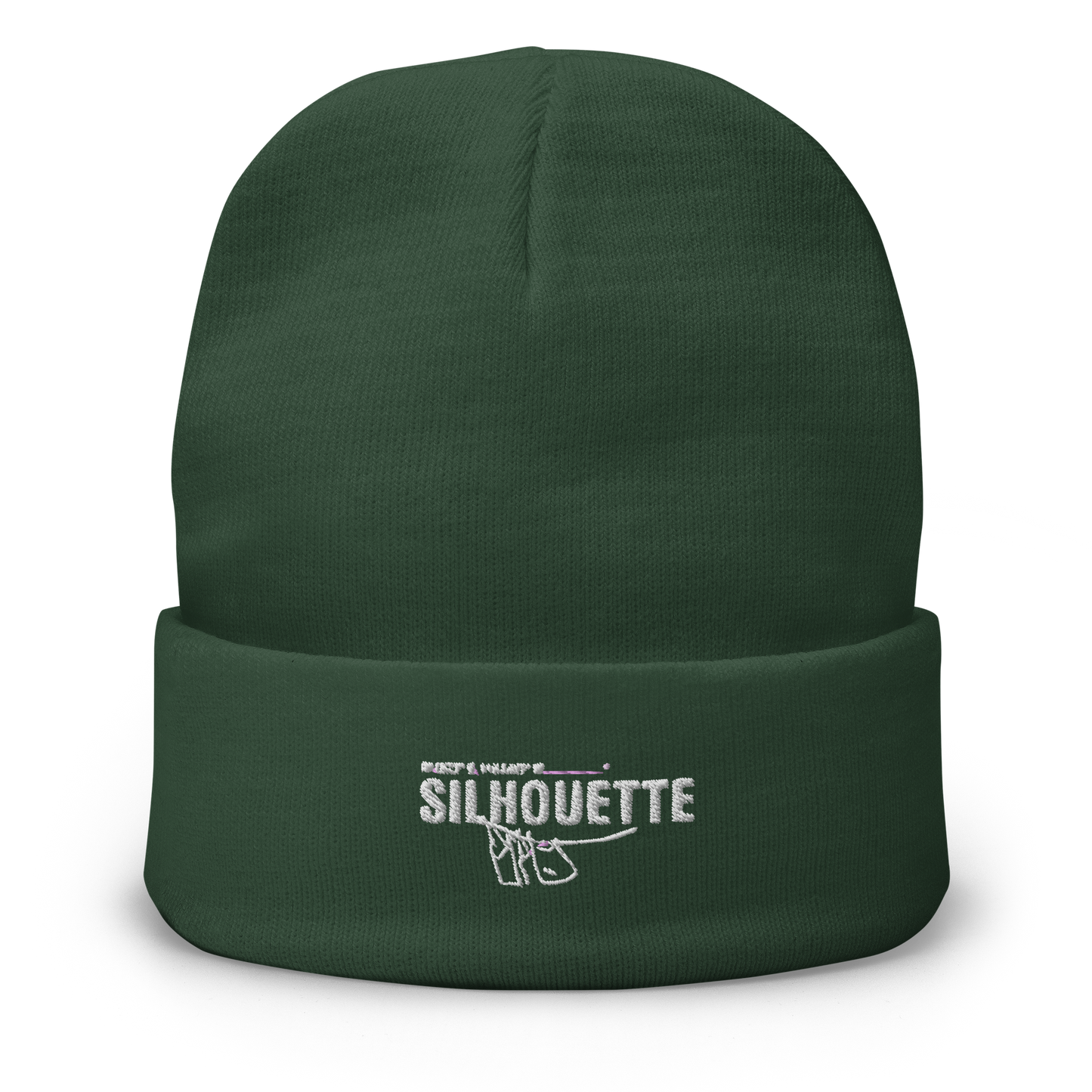 silhouette original embroidered beanie