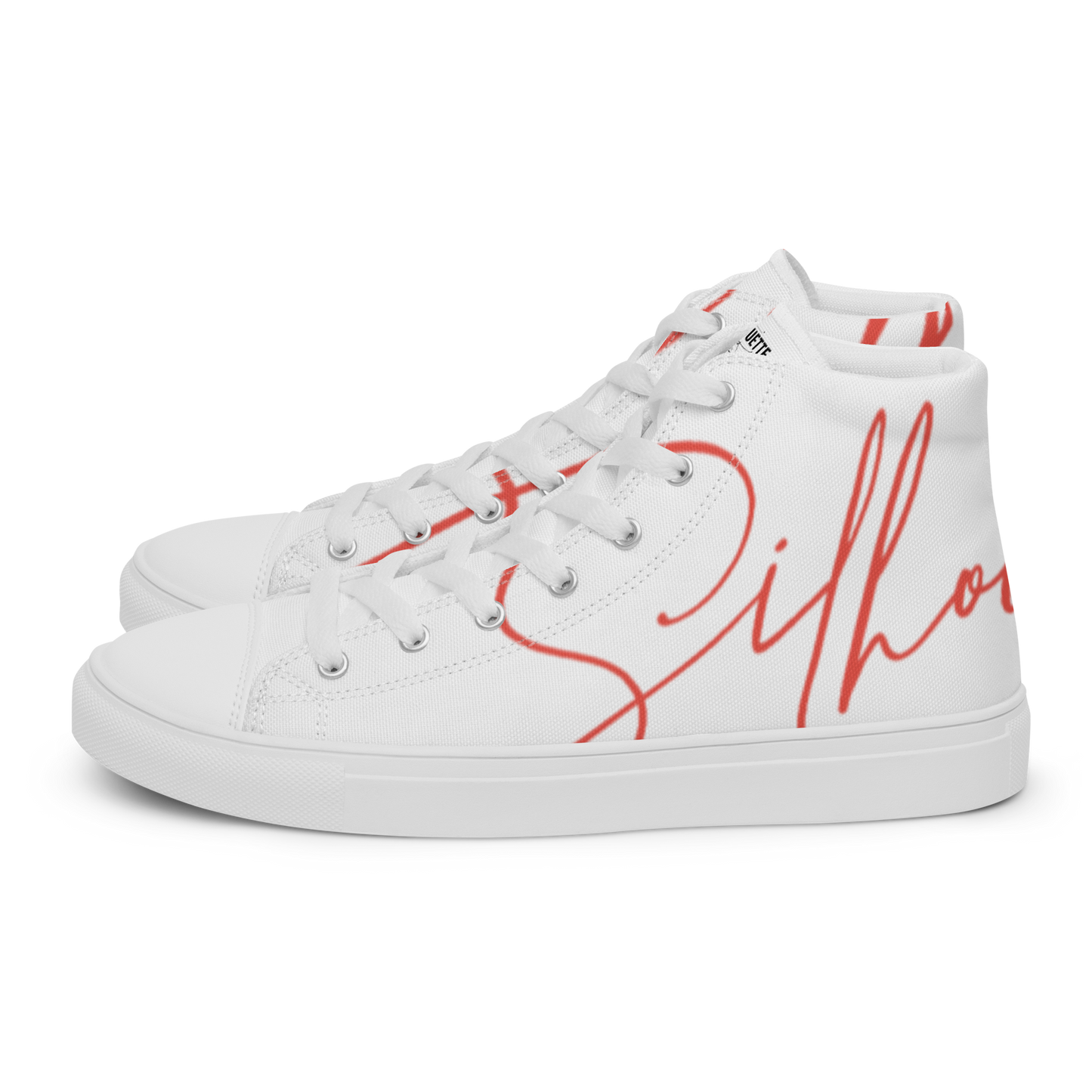 men's cursive high top shoe