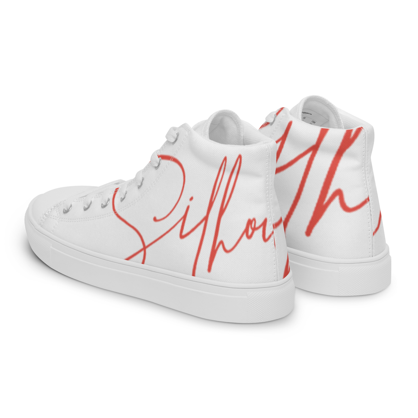 men's cursive high top shoe