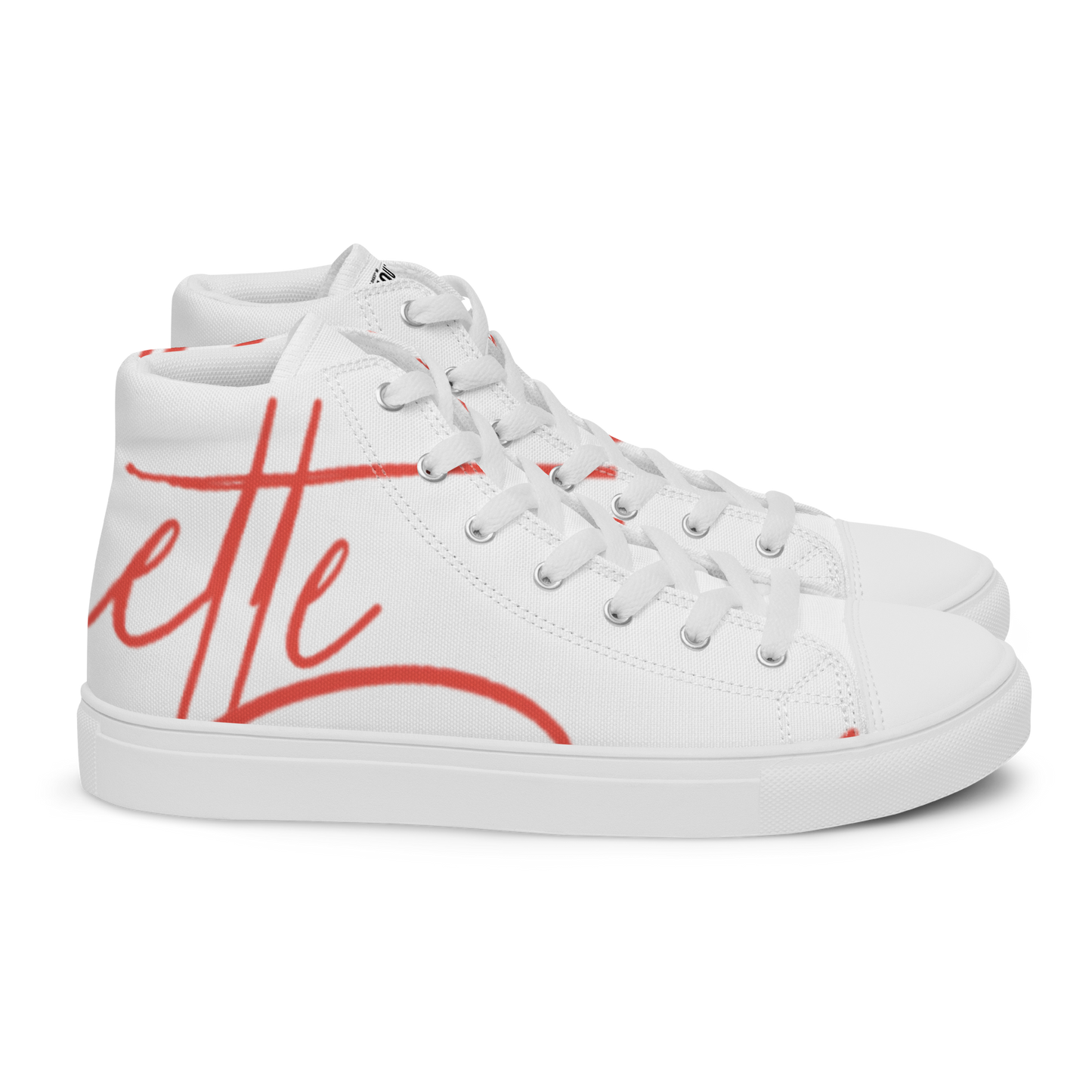 men's cursive high top shoe