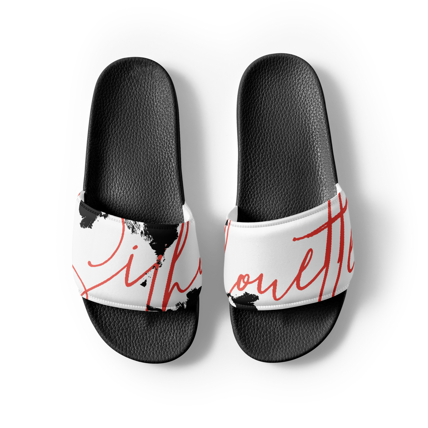 men’s cursive slides