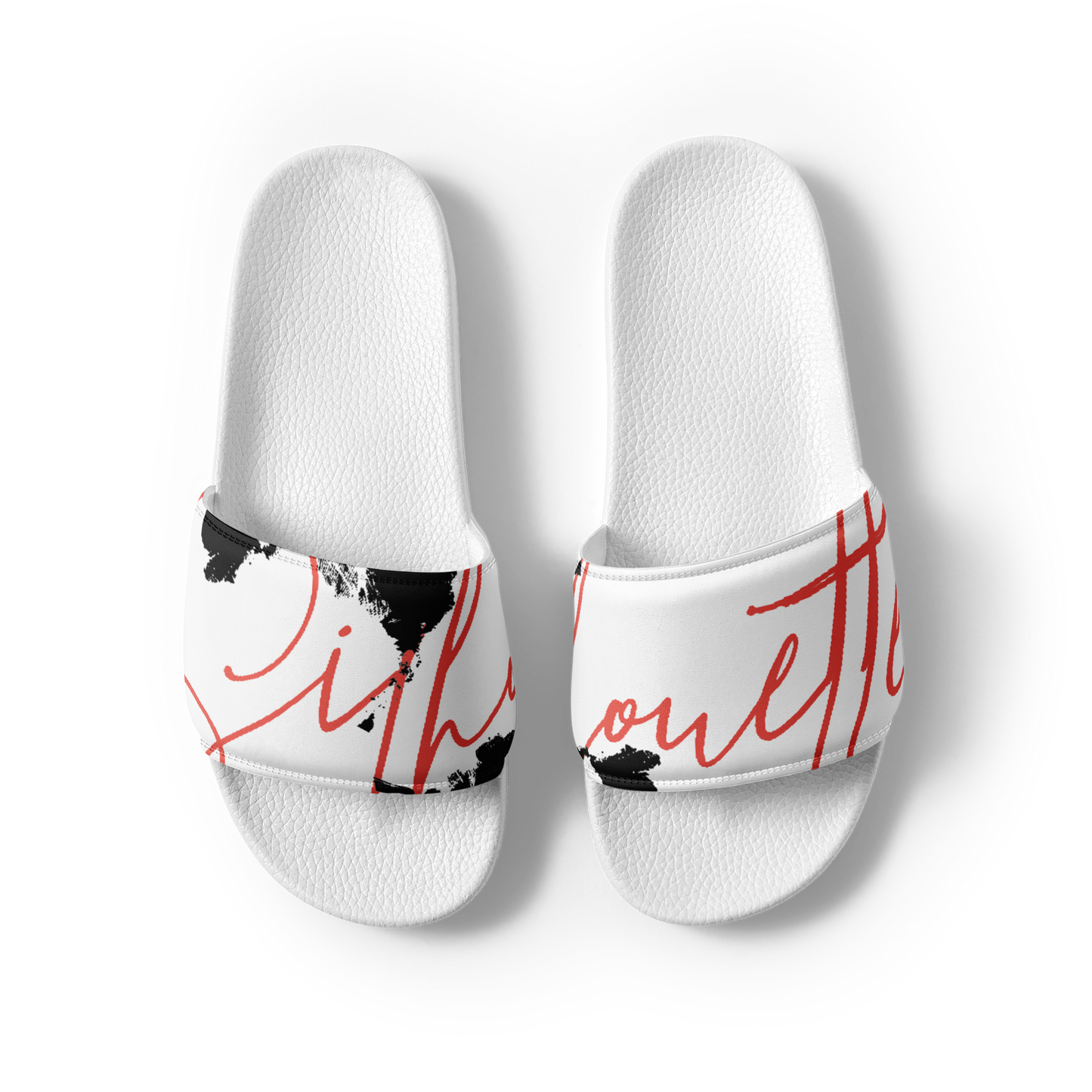 men’s cursive slides