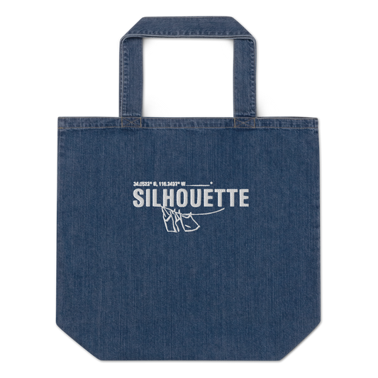 silhouette original denim tote bag