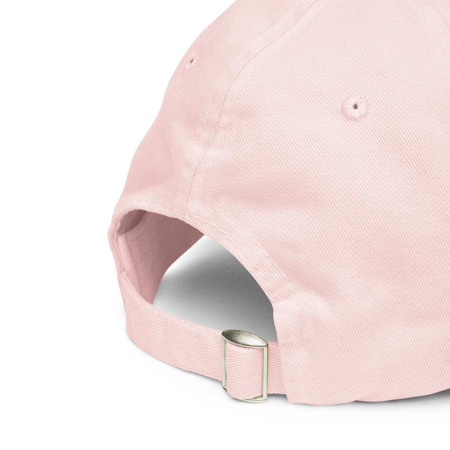 sherbert pink cursive pastel dad hat