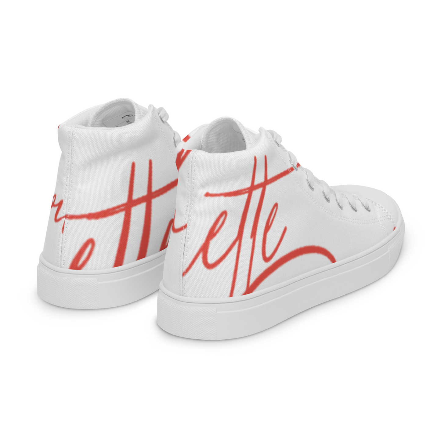 women's cursive high top shoe