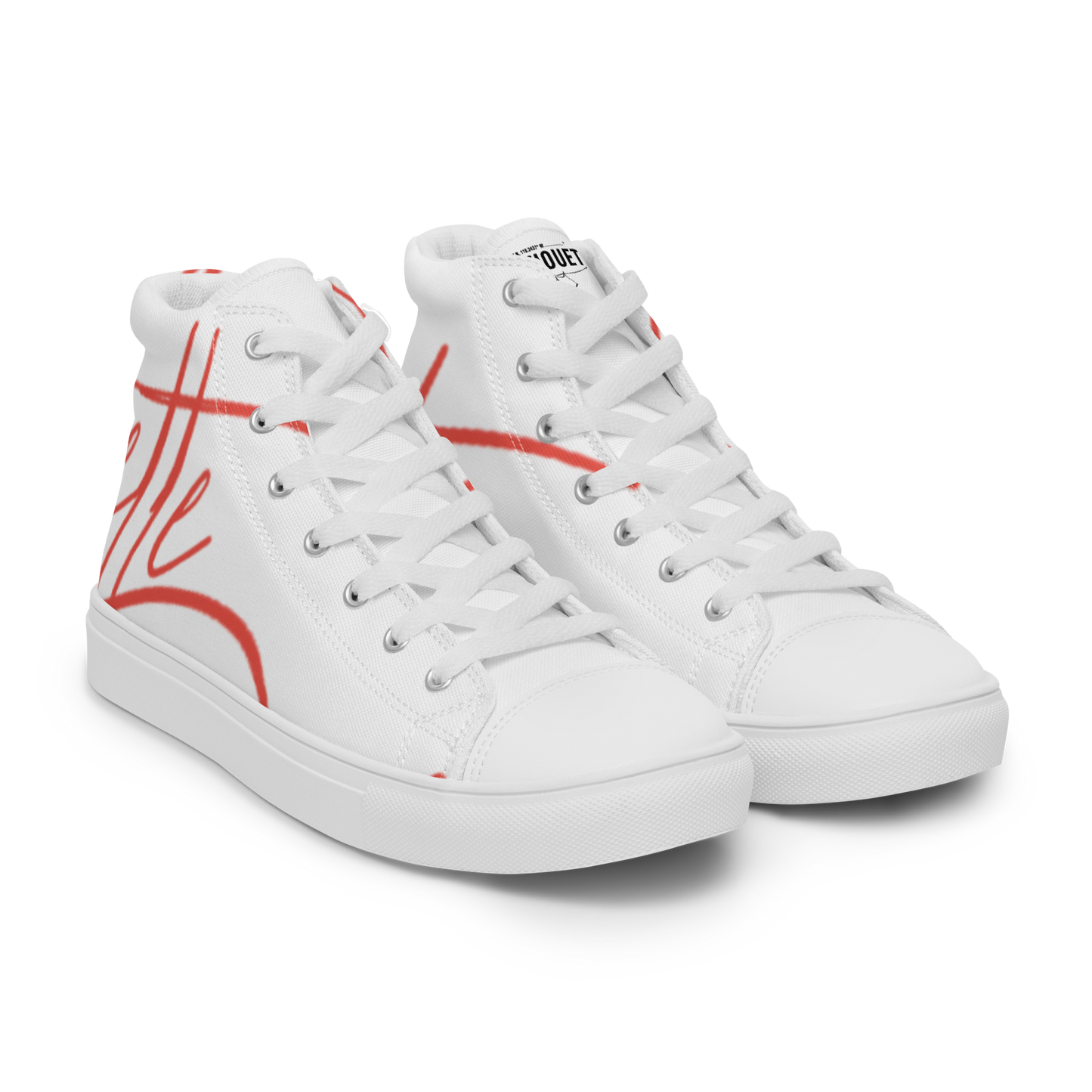 women's cursive high top shoe