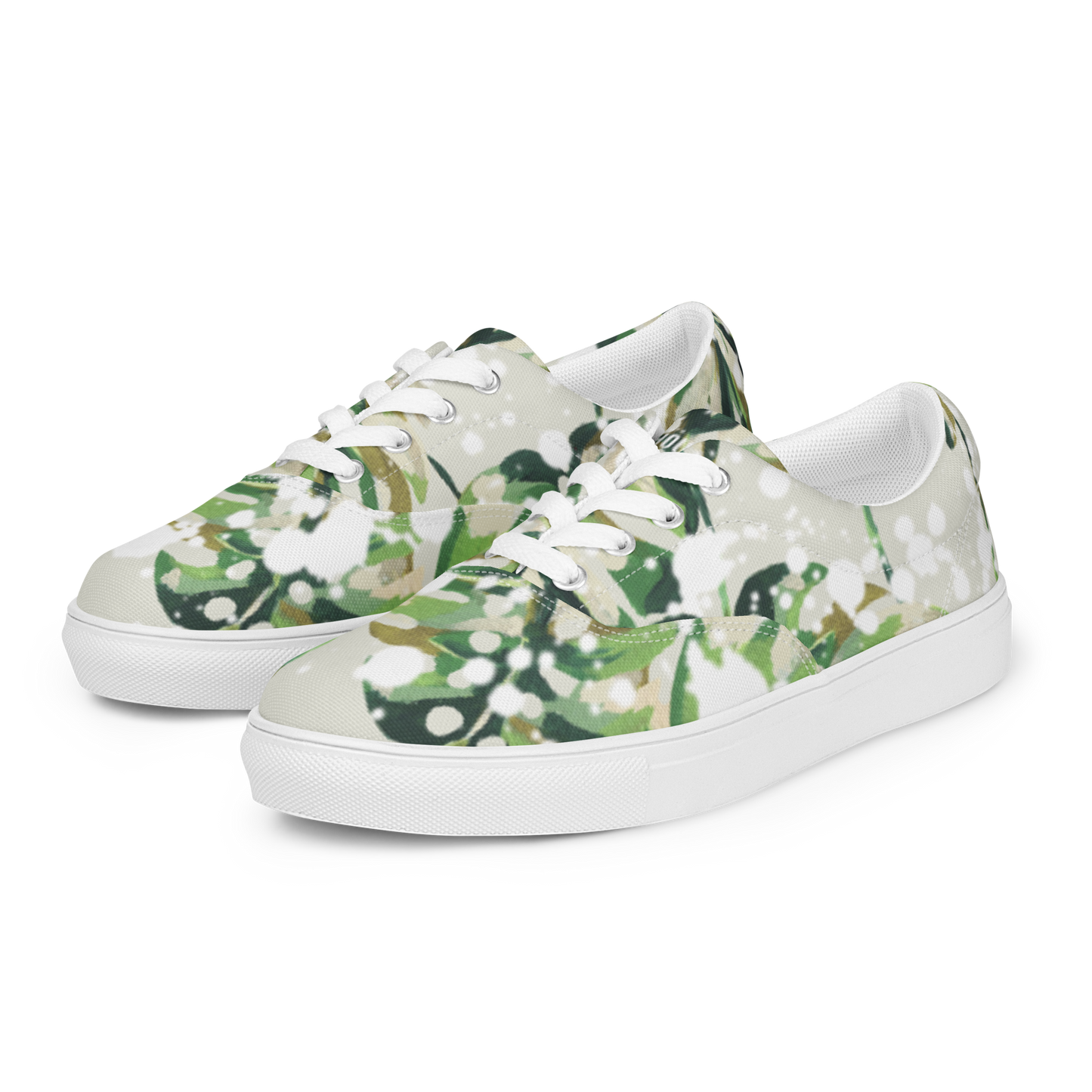 women’s splatter plant lace-up shoe