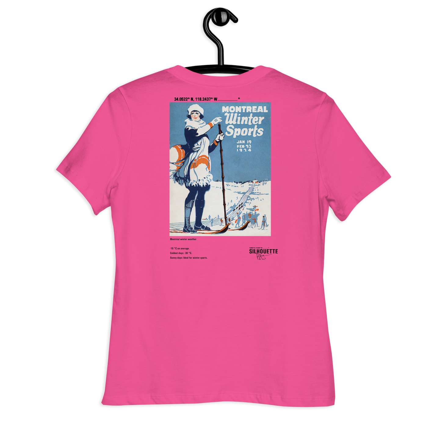 womens winter sport t-shirt