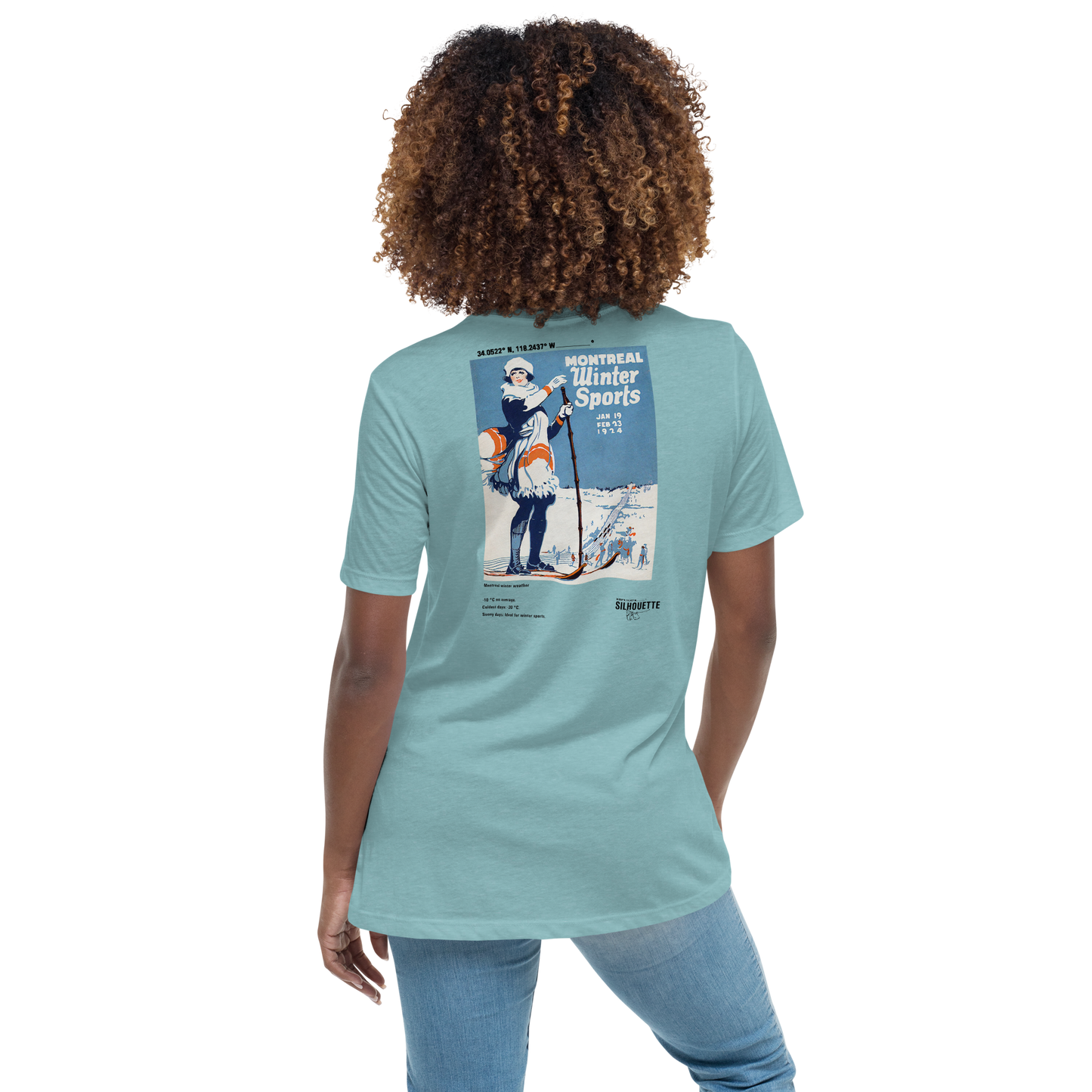 womens winter sport t-shirt