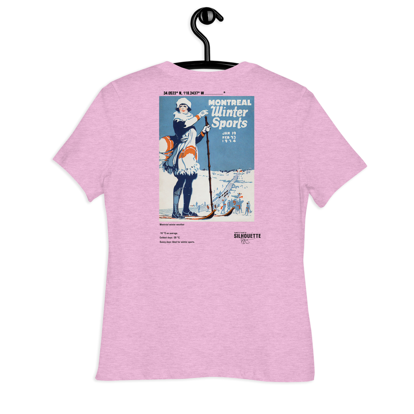 womens winter sport t-shirt