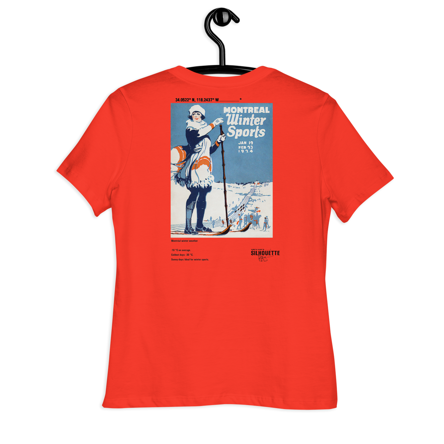 womens winter sport t-shirt